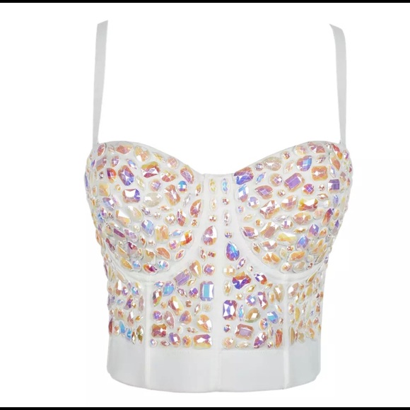 Pearl White Corset - Picture 1 of 1